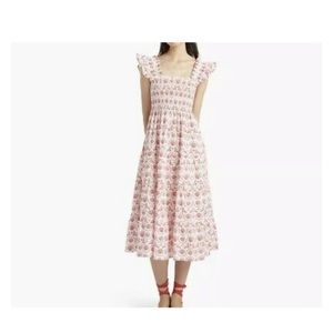 NWT Hill House Home Ellie Nap Dress Mermaid Print, L